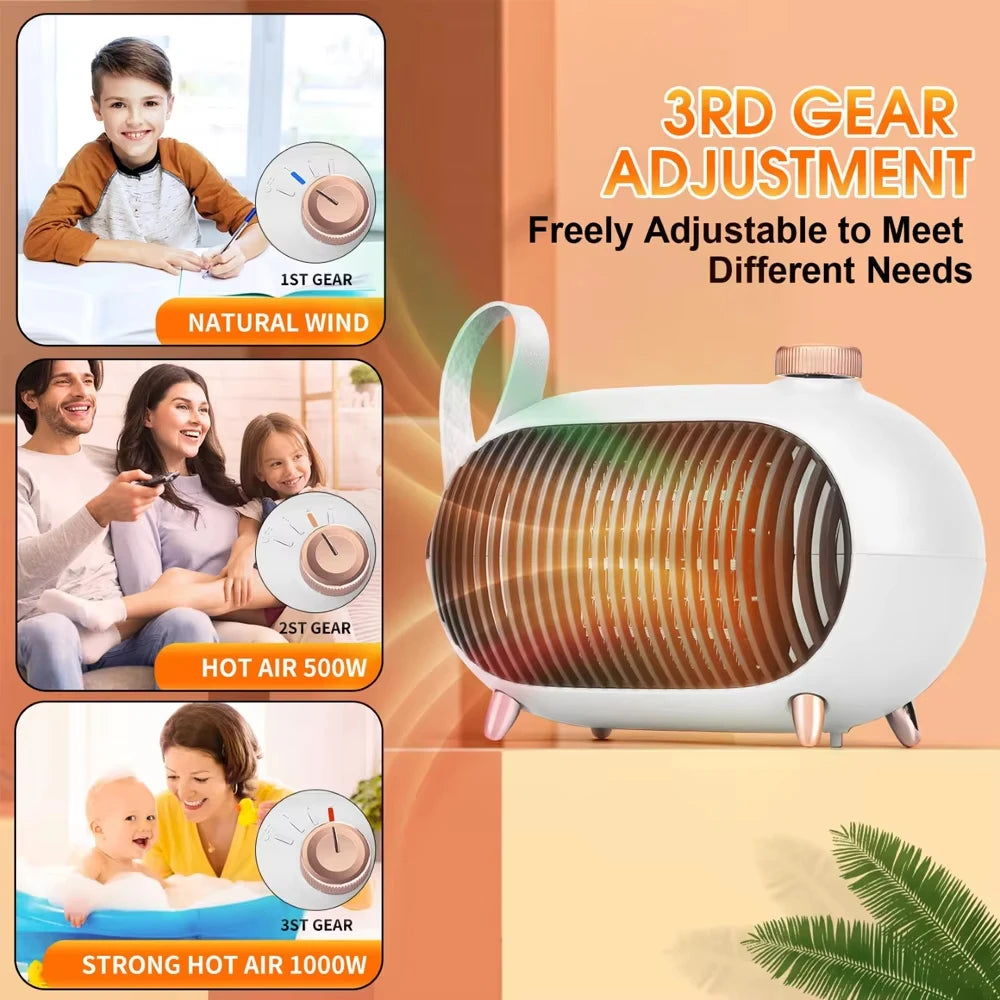 Portable Electric Heater for Home Use Specially Designed for Winter Bedroom Heating Built in Overheat Protection Instant