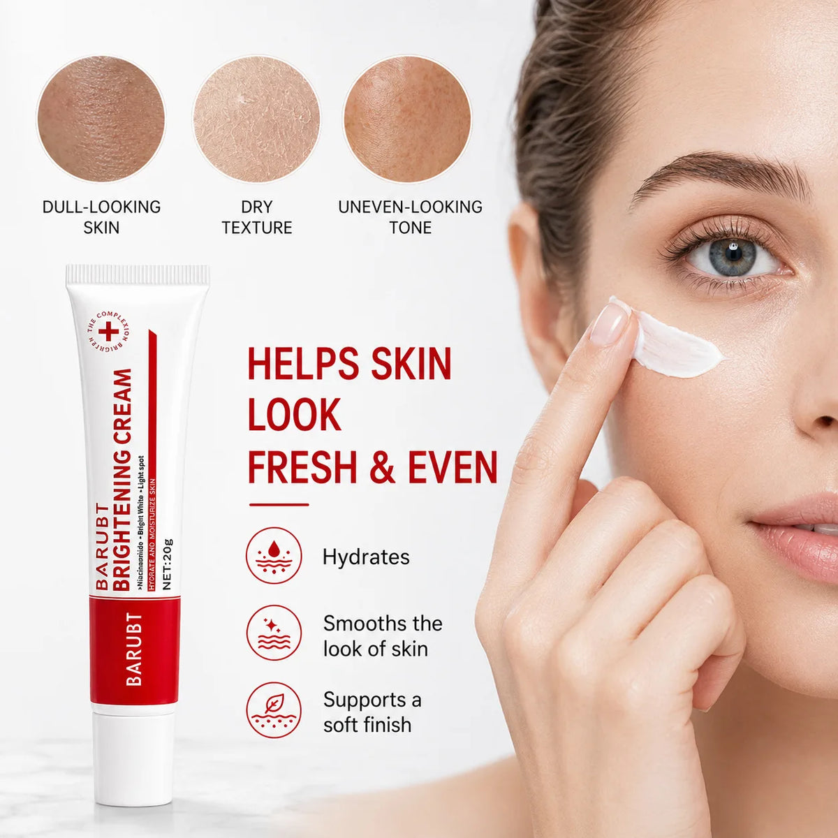 BARUBT Brightening Face Cream for Removing Sunburn, Freckles, Skin Rejuvenation, Skin Lightening, and Skin Lightening Cr