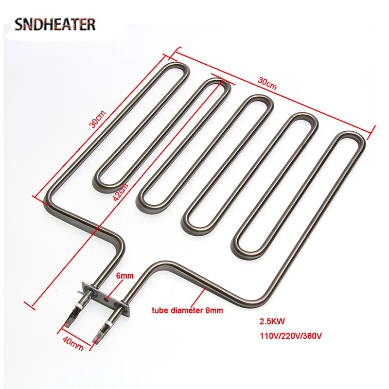 SNDHEATER Electric Sauna Heating Element 3U 4U 5U Air Dry Oven Heater 110v 220v 380v 1500w 2000w 3000w Stove Grill Spare
