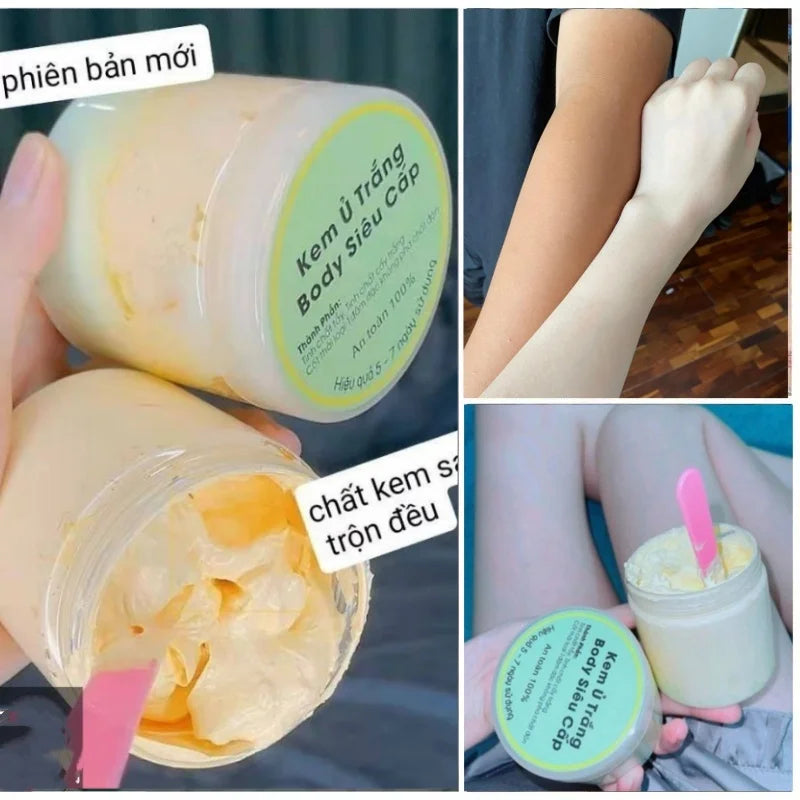 Vietnam Brightening Body Cream 200g/bottle Hydrating Moisturizing Lightening Kem Cot Thai Cao Cap U Trang Manh Tham Nhan
