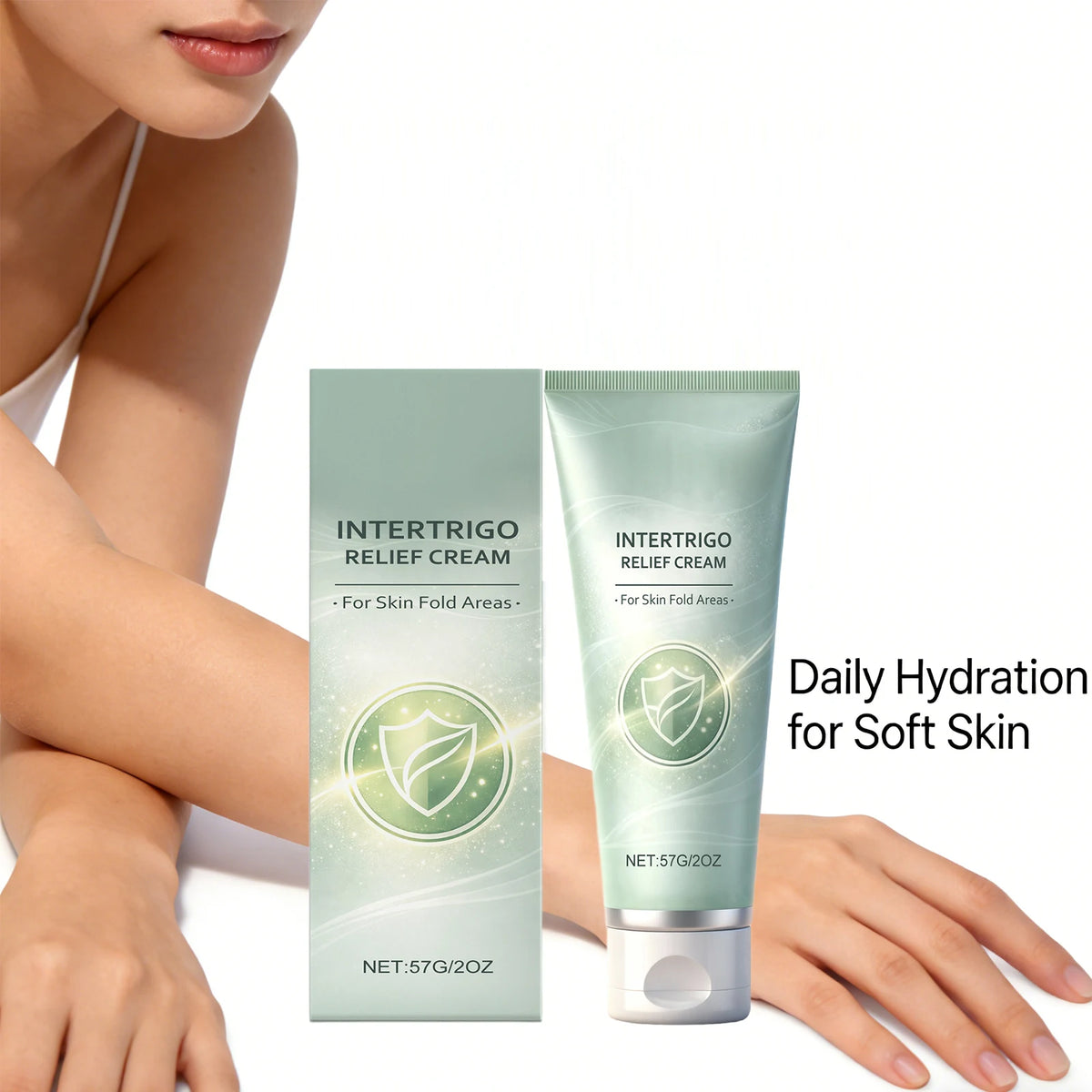 Intertrigo Relief Cream for Body Redness Relief Skin Fold Areas Light Breathable Long Lasting Hydrating Brighten Body Sk