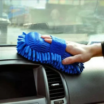 1Pc Car Wash Microfiber Chenille Car Wash Sponge Care Washing Brush Pad Washing Towel Auto Gloves Styling Accessories Gadget