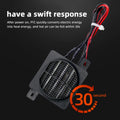 Constant-Temperature Air Heater, PTC Heating Element, 12V 120W, 100W, 24V 200W Ceramic Heater with Heat-Conducting Fan