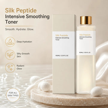 Silk Peptide Facial Toner Soothe Sensitive Skin Smooth Fine Lines Revitalize Skins Barrier Brighten Dull Moisturize Face Toner