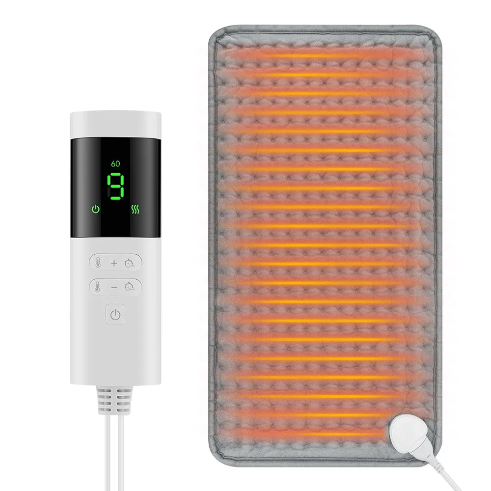 Electric Heating Pad Pet Heat Mat with 9 Levels Constant Temp 4 Mode Timer Body Warming Thermal Mat for Abdomen Hand The