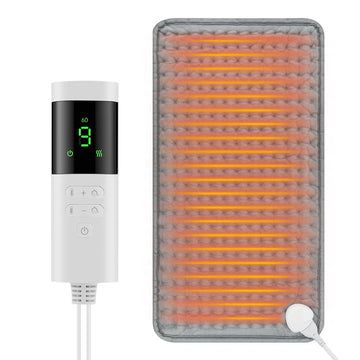 Electric Heating Pad Pet Heat Mat with 9 Levels Constant Temp 4 Mode Timer Body Warming Thermal Mat for Abdomen Hand The