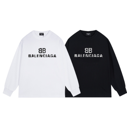 Balenciaga's new mosaic logo print long-sleeved shirt