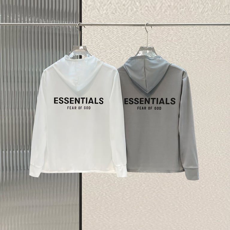 Fear of God Essentials Back Logo Hooded Sun Shirt