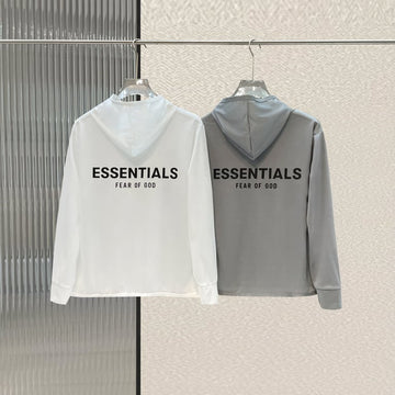 Fear of God Essentials Back Logo Hooded Sun Shirt