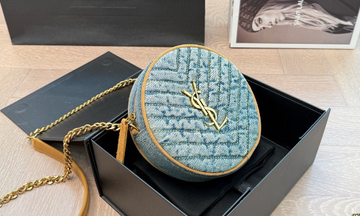 YSL Saint Laurent round round bag denim bag