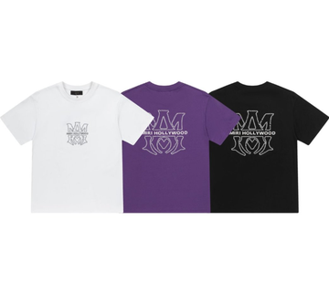 AMIRI Hollywood Rhinestone Logo T-Shirt