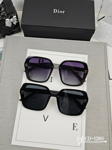 Dior Hexagonal Sunglasses (Purple/Black Gradient)