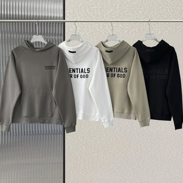 Fear of God Essentials Front Logo & Back Print Hoodie