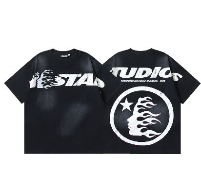 Hellstar Washed Print Short-Sleeve T-Shirt