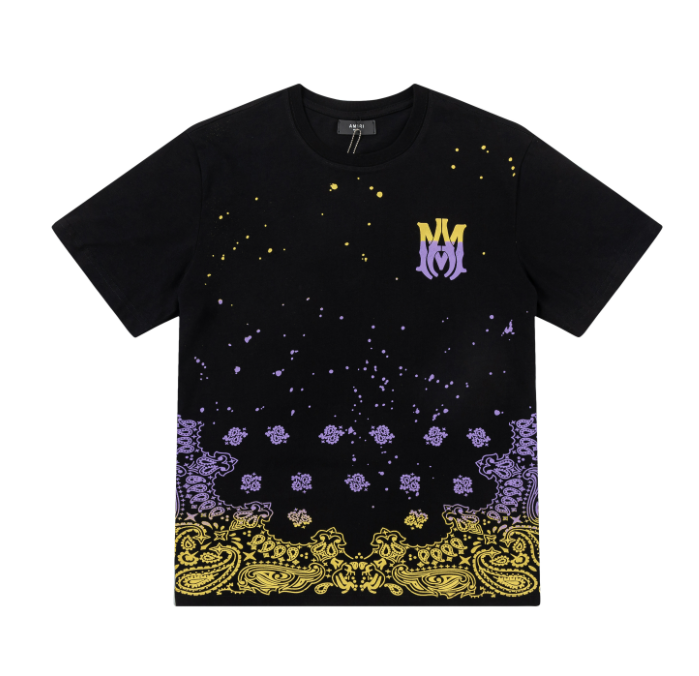 AMIRI Bandana Gradient Logo T-Shirt