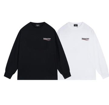 Balenciaga classic Coca-Cola wave logo print long-sleeved shirt
