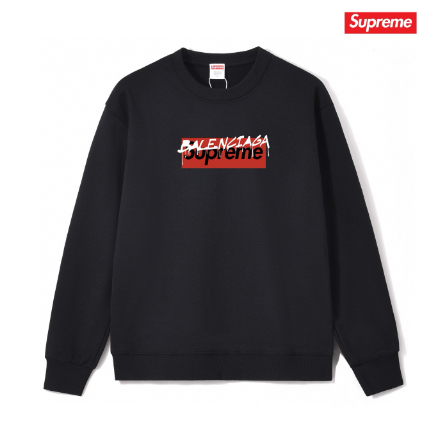 Supreme x Balenciaga Overprinted Logo Crewneck
