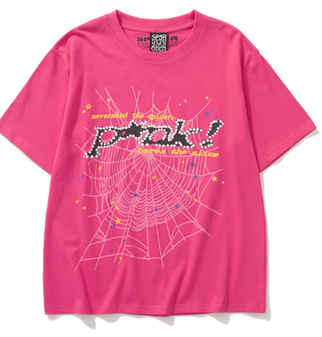 Sp5der Pink Rhinestone "Here's The Slime" Tee