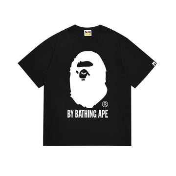 Black BAPE T-Shirt with White "BY BATHING APE" Logo