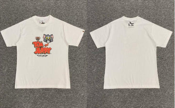 White BAPE x Tom & Jerry Collab T-Shirt