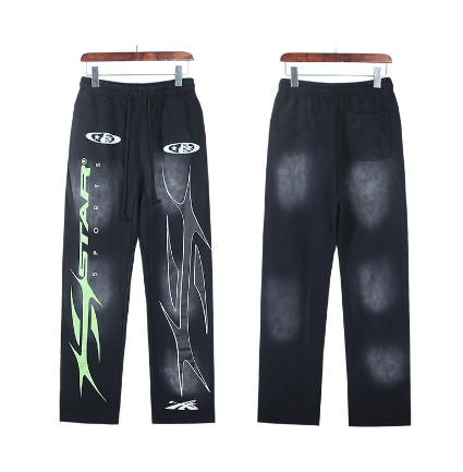 Hellstar Distressed Terry Cloth High Street Retro Sweatpants