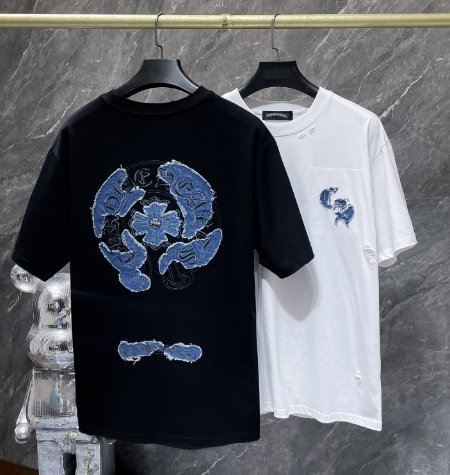 Chrome Hearts Denim Patch Horseshoe Tee