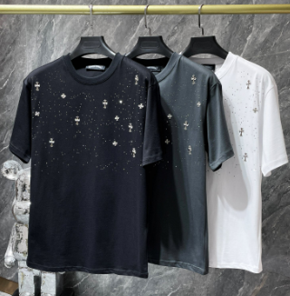 Chrome Hearts White Horseshoe Pocket Tee