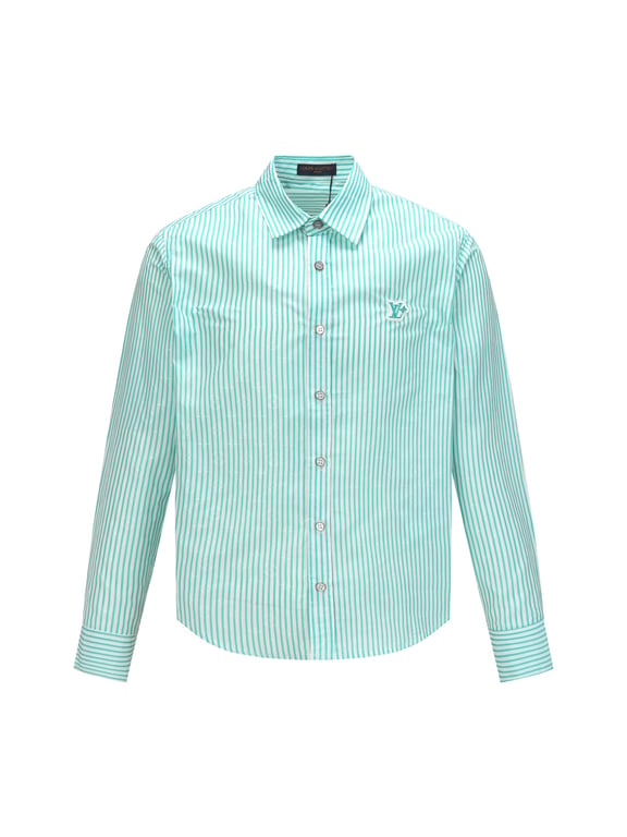 Louis Vuitton striped cotton button-down long-sleeved shirt