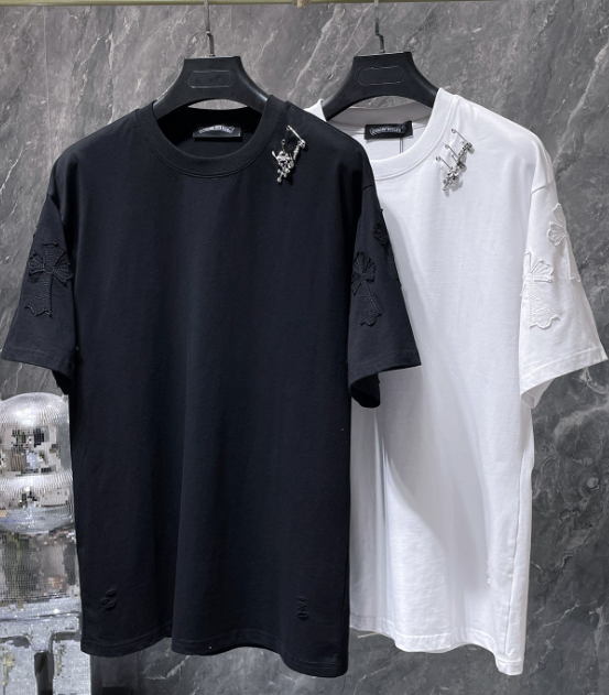 Chrome Hearts Safety Pin & Cross Patch Tee