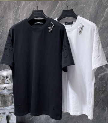 Chrome Hearts Safety Pin & Cross Patch Tee
