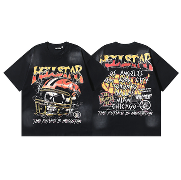 Hellstar Washed Print Short-Sleeve T-Shirt