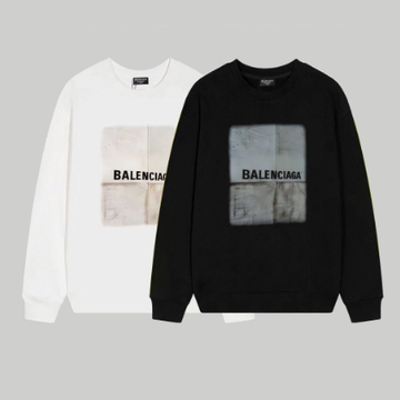 Balenciaga graffiti wall print crewneck sweatshirt