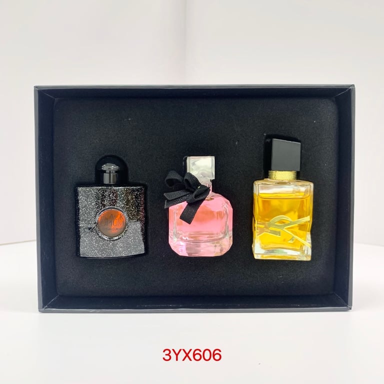 Saint Laurent Liberty perfume sample set 3-piece black box