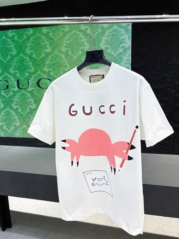 Gucci Early Spring Collection High-Weight Short-Sleeve