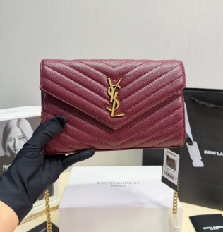 YSL black chain bag/envelope bag