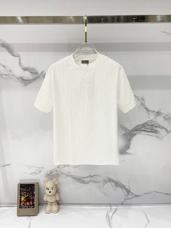 Dior Oblique Relaxed-Fit T-Shirt, Terry Cotton Jacquard