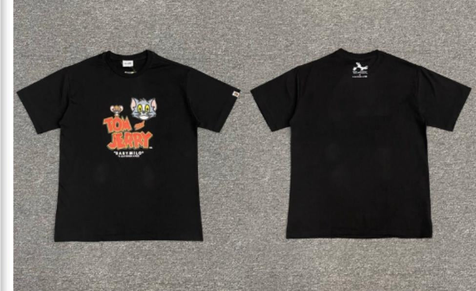Black BAPE x Tom & Jerry Collab T-Shirt