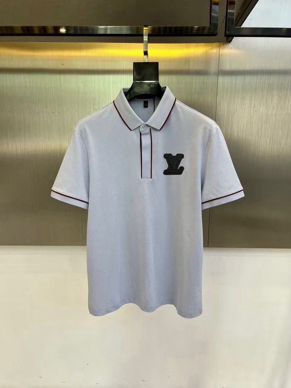 Louis Vuitton Spring New Arrival: Collared Short-Sleeve Polo Shirt, Custom-Made Fabric for High Breathability and Comfort