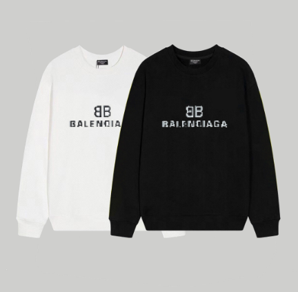 Balenciaga mosaic letter print crewneck sweatshirt