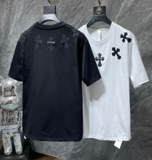 Chrome Hearts Rhinestone Studded Cross Tee