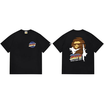 Black BAPE Karate "World Gone Mad" T-Shirt