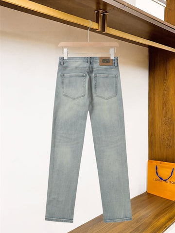 Dior Light Wash Straight-Leg Denim Jeans