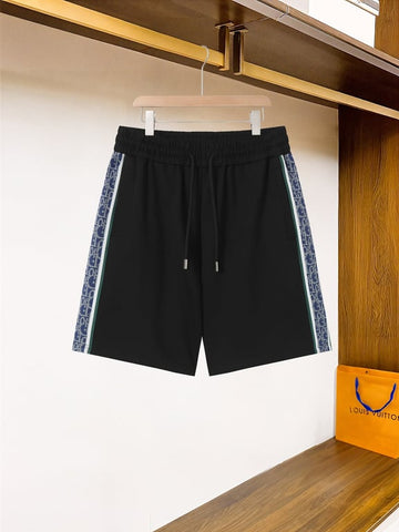 Dior Black Shorts with Oblique Jacquard Side Stripe
