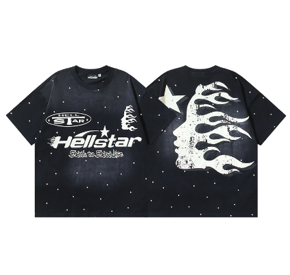 Hellstar Washed Print Short-Sleeve T-Shirt