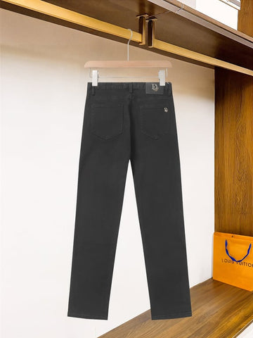 Dior Black Straight-Leg Denim Jeans with Metal Logo Detail