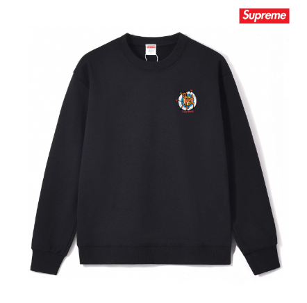 Supreme Small Embroidered Deer Logo Crewneck