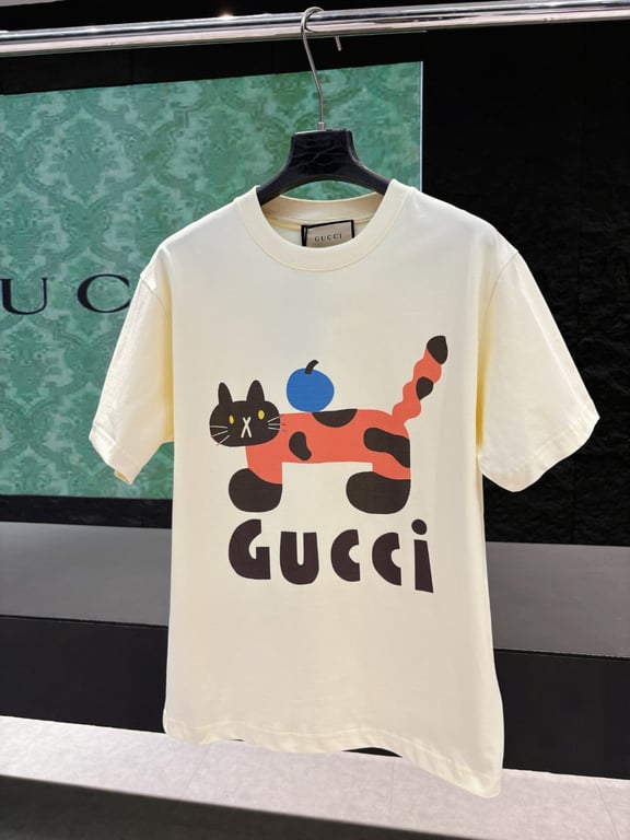 Gucci Early Spring Collection High-Weight Short-Sleeve