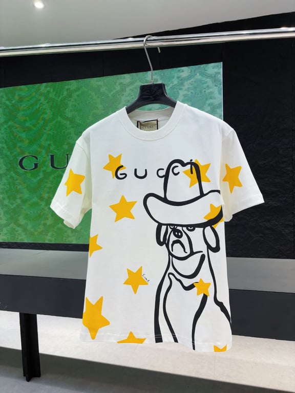 Gucci Early Spring Collection High-Weight Short-Sleeve
