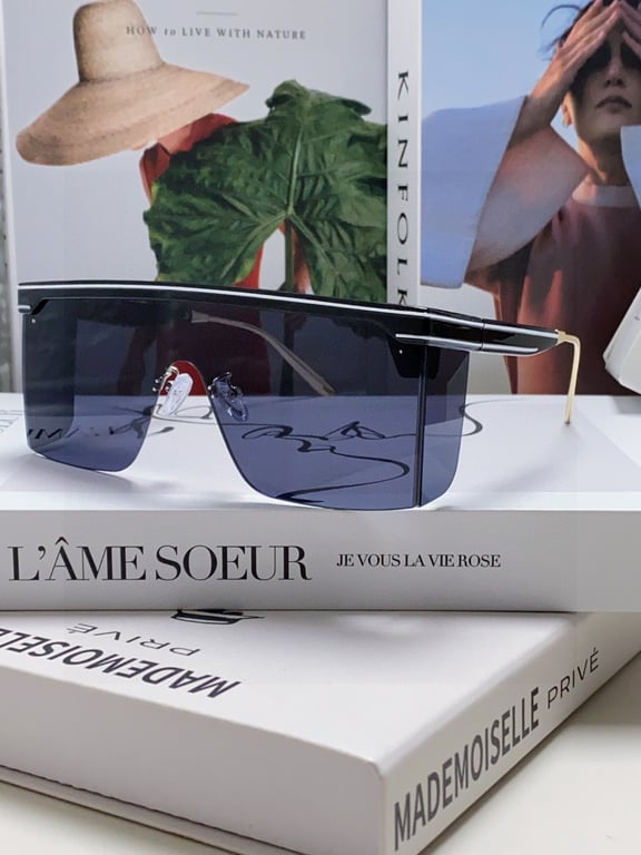 Dior Blue Solid Shield Sunglasses
