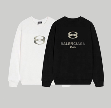 Balenciaga's new double-ring letter print crewneck sweatshirt